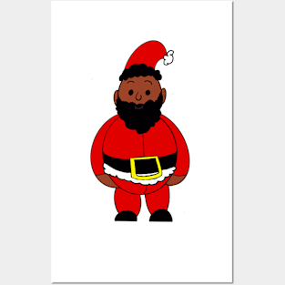 Black Santa Posters and Art